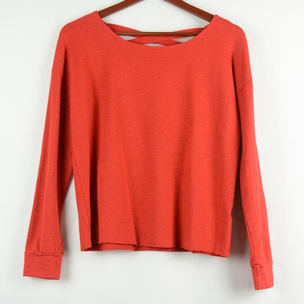 Splendid Varsity Cross Back Knit Shirt S - Picture 2 of 8